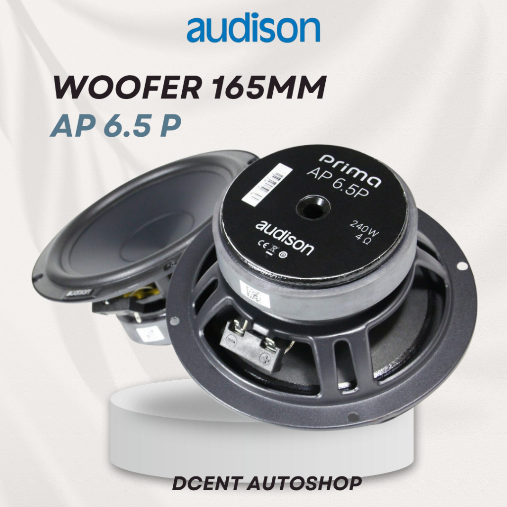 Woofer Speaker Mobil - Woofer AP 6.5 Audison - 165 mm / 6.5 Inch - Woofer Audio Mobil - Plug N Play 