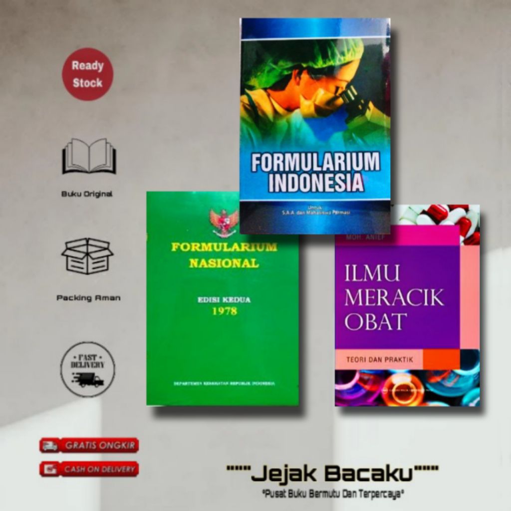 PAKET 3 BUKU FARMASI : FORNAS, IMO DAN FOI