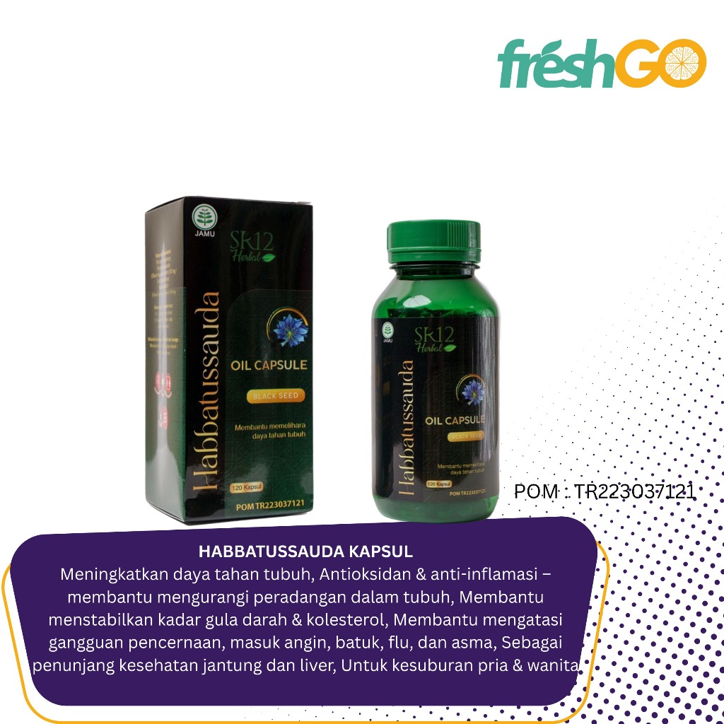 HABBATUSSAUDA OIL CAPSULE / HABBATUSSAUDA ORIGINAL 100% / HABBATUSSAUDA KAPSUL ASLI / HABBATUSSAUDA 