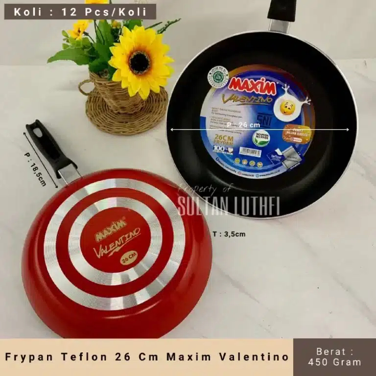 Frypan Teflon 26 Cm Maxim Valentino
