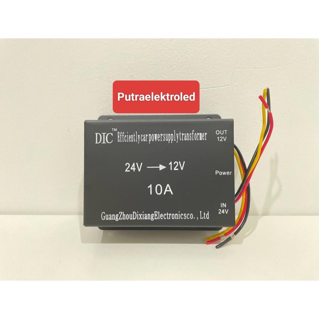 Step Down DC 24 Volt to DC 12 Volt 10 Amper DIC / DC - DC Step Down 24V - 12V 10A DIC