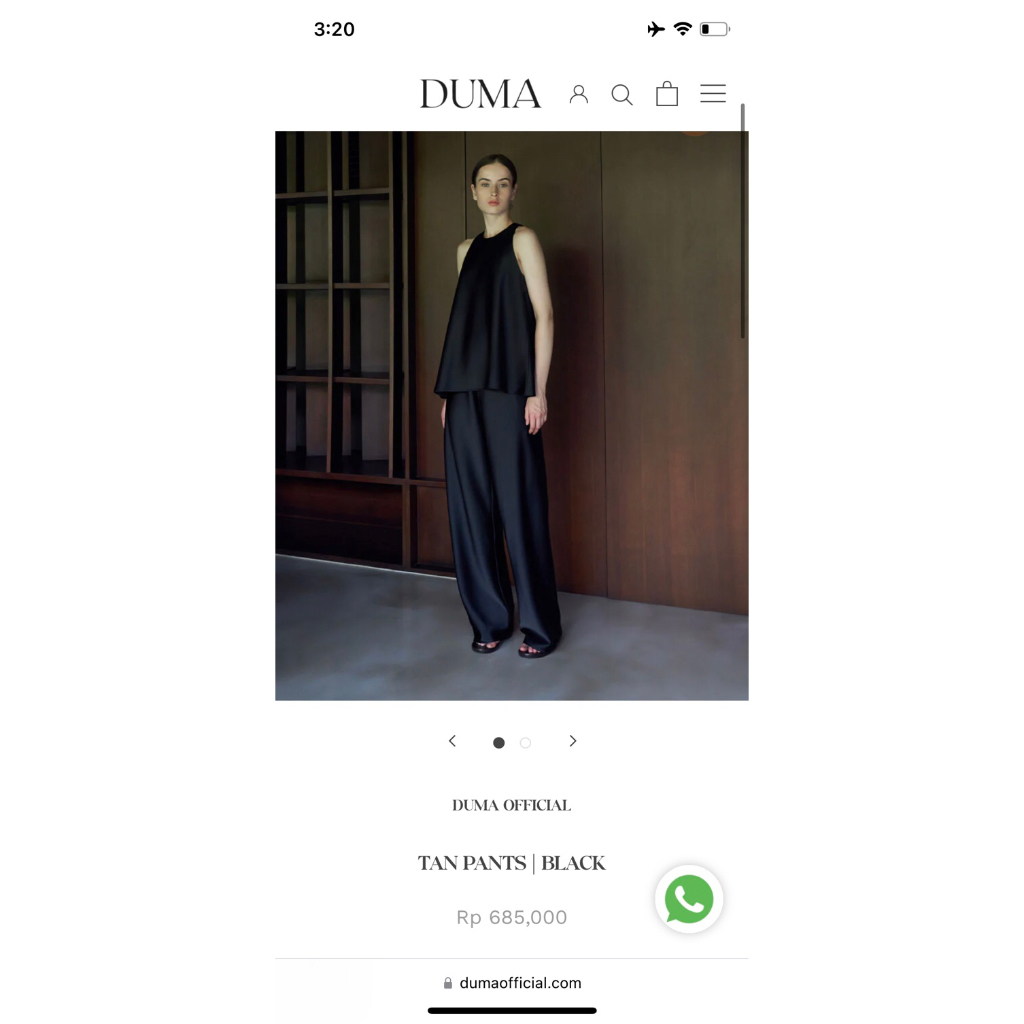 Duma Tan Pants Black sz L (SOLD)