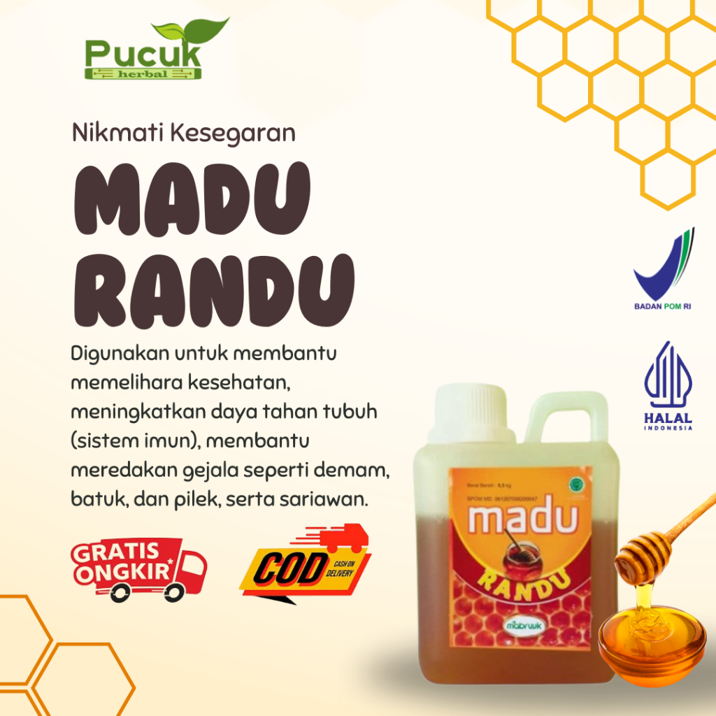 Madu Murni Mabruuk Madu Randu 500 gram Mabruuk