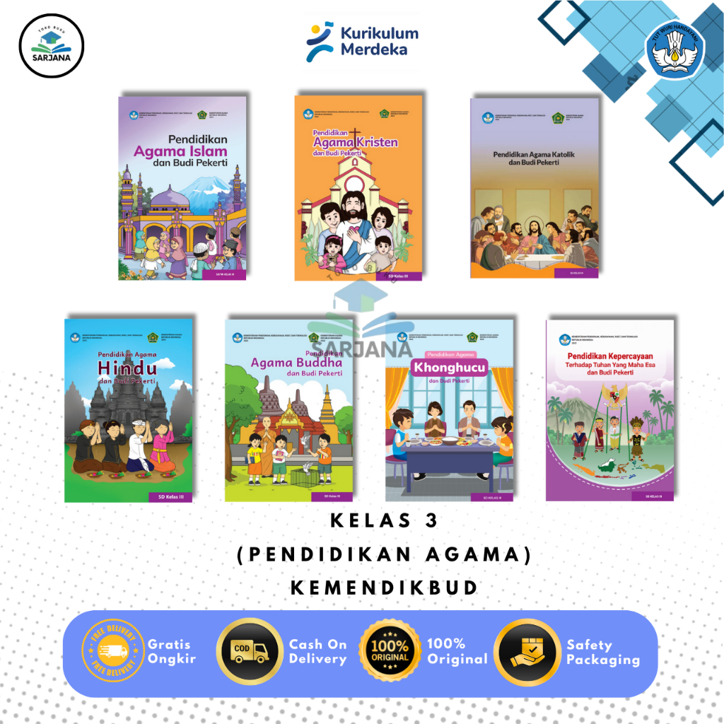 Buku Siswa Agama KELAS 3 SD/MI Kurikulum Merdeka - Kemendikbud