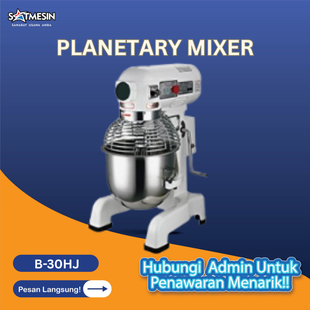GETRA B-30HJ /B30HJ PLANETARY MIXER/MIXER KUE/MIXER ADONAN/MIXER ROTI