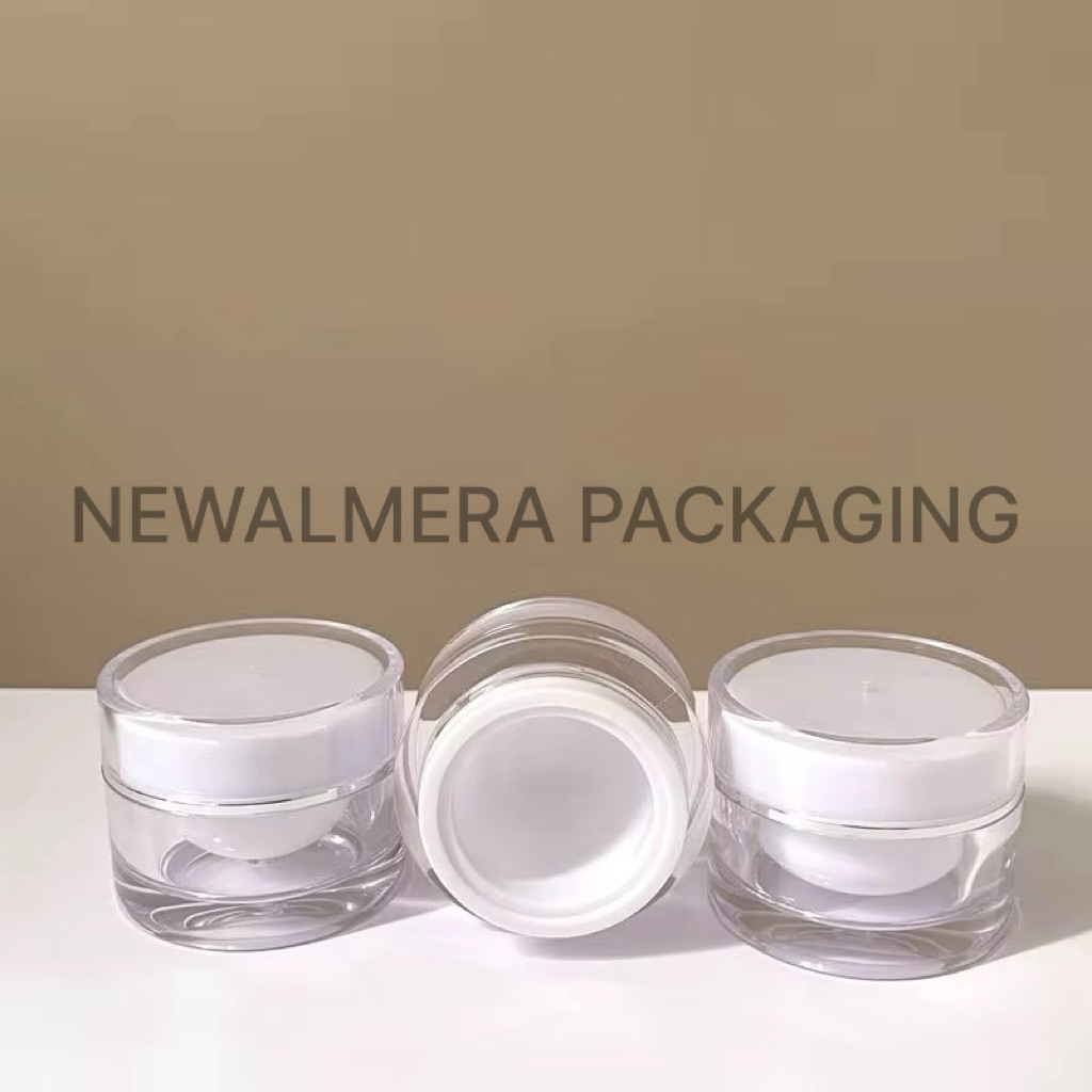 POT ACRYLIC 10 GR BENING PUTIH / POT CREAM ACRYLIC LIST SILVER