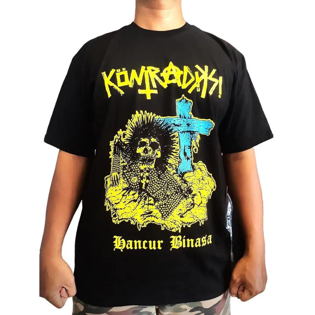kaos KONTRADIKSI (hancur binasa), T-shirt kontradiksi, kaos band bandung, kaos punk revolt
