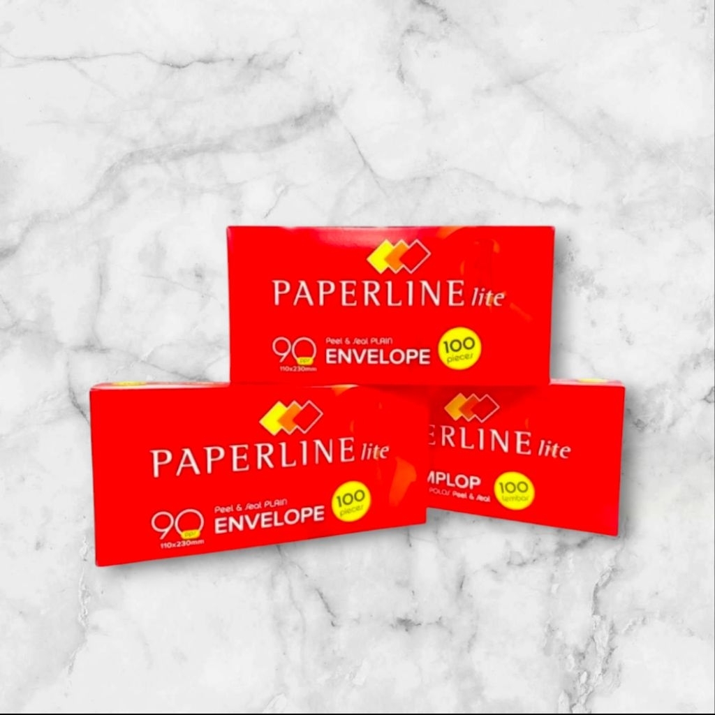 Amplop putih Paperline no 90 /amplop putih panjang perbox 100 lbr