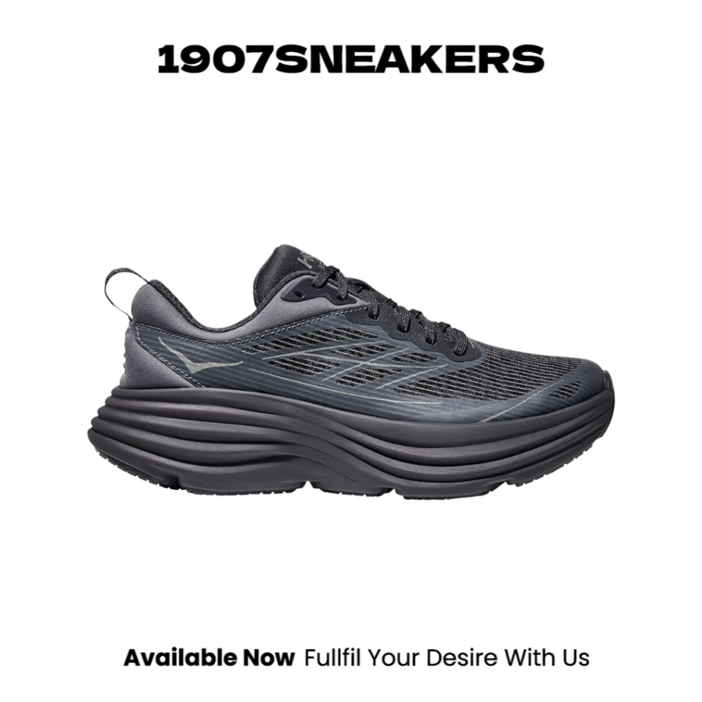 Sepatu Lari Unisex Hoka Bondi 8 TS Caged - Charcoal Grey / Grey Skies HKE1155391CY