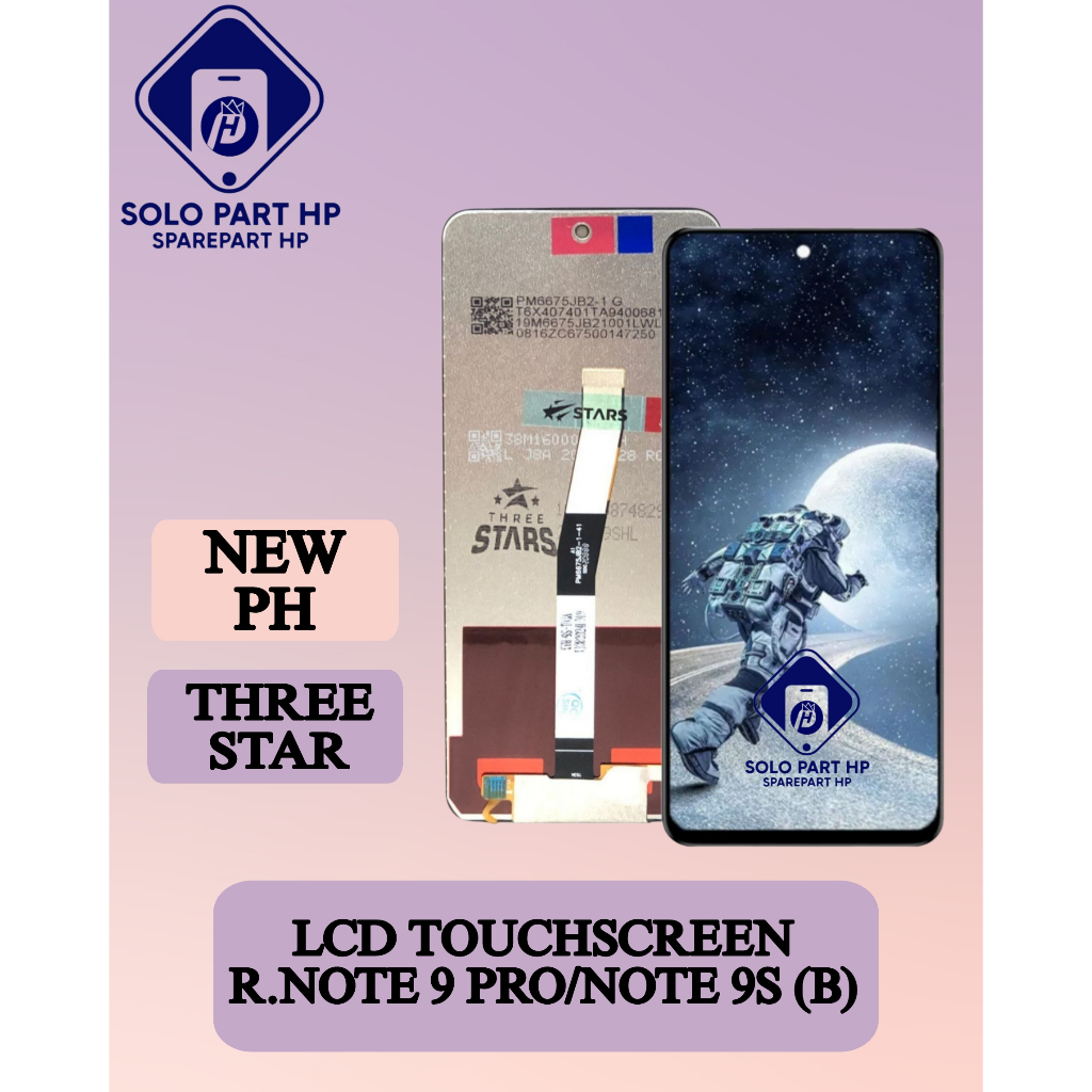 Solo Part HP Sparepart Lcd & Touchscreen REDMI NOTE 9 PRO / NOTE 9S