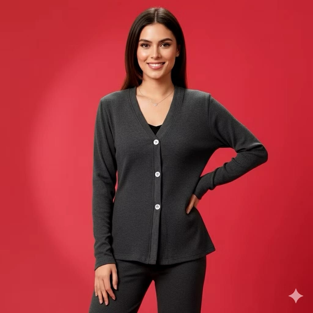 Cardigan Knit Korea Style Pearl