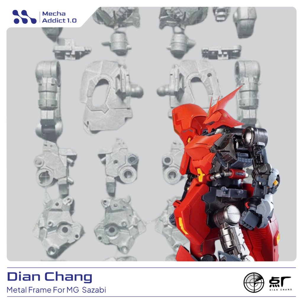 Metal Inner Frame for MG MSN-04 Sazabi ver. Ka by Dian Chang