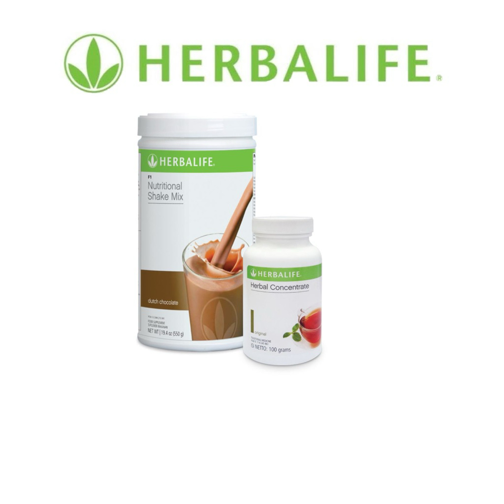 Herbalife Nutrition Original - Paket Diet Hemat - Paket Hemat 2 - Shake & Teh Concentrate Original -