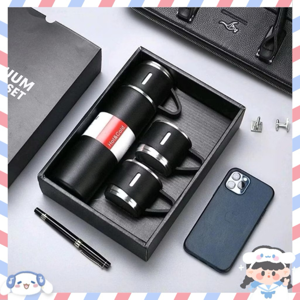 VACUUM FLASK SET - Gift Hampers Box | 500ml | Termos Tahan Panas