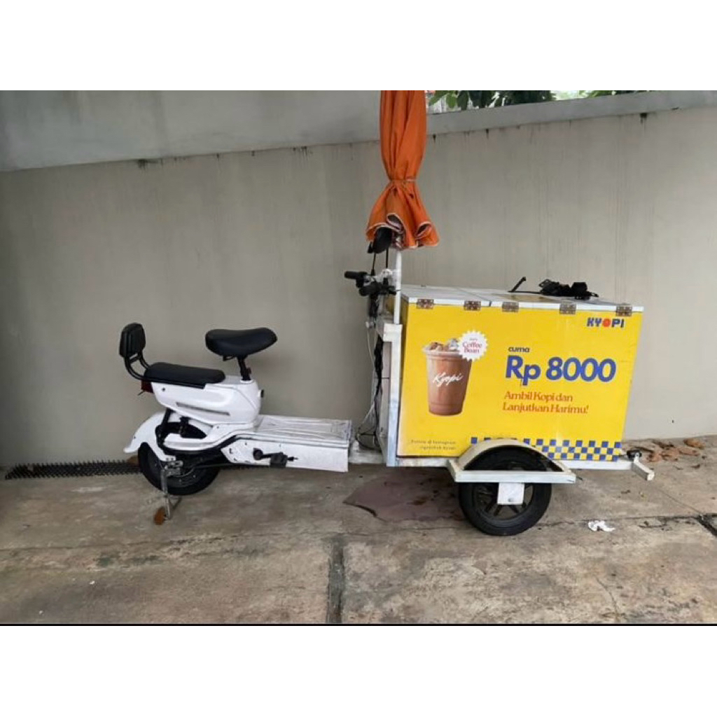 Gerobak Usaha Sepeda Listrik Second
