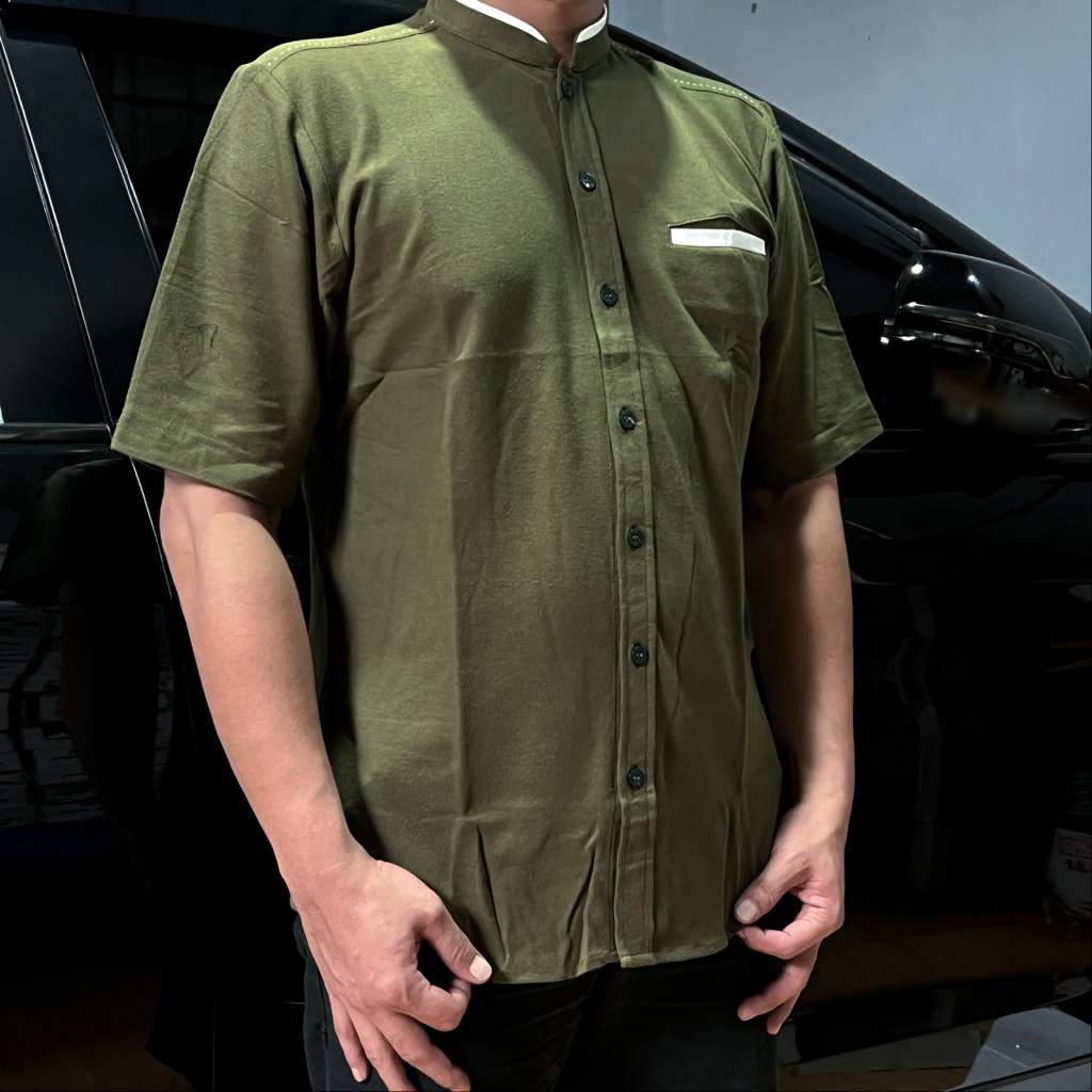AL-LUTHFI Baju Koko Al Luthfi Dewasa Lengan Pendek Kemko Terbaru Premium 22.175B