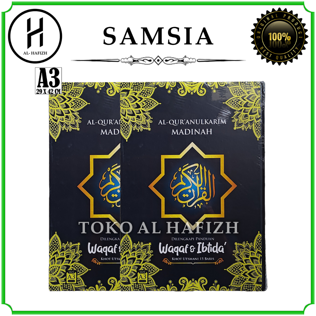 Al Quran Madinah Ukuran Besar A3 HC Alquran Jumbo Untuk Lansia