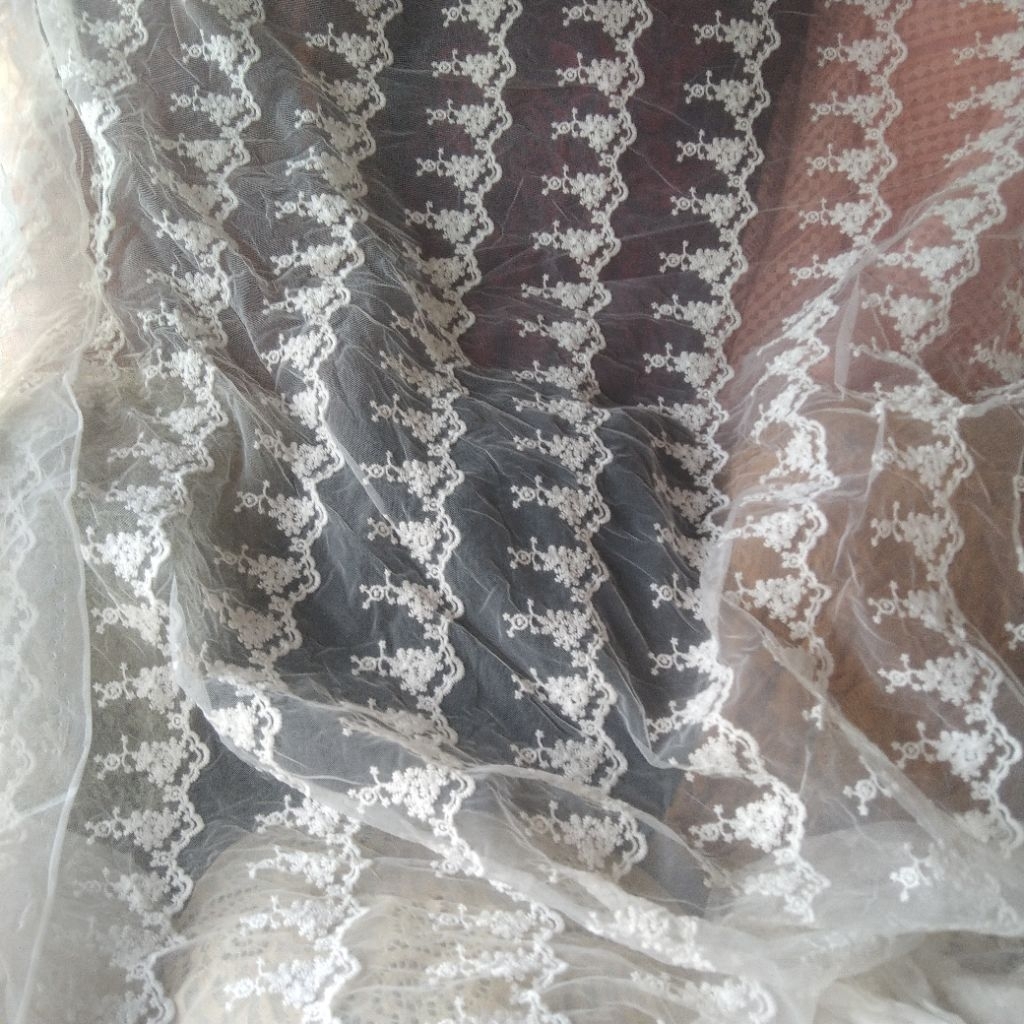 Kain organza bordir | Harga/0,5m | bahan organza bordir| bahan organza bordir | kain organza bordir.