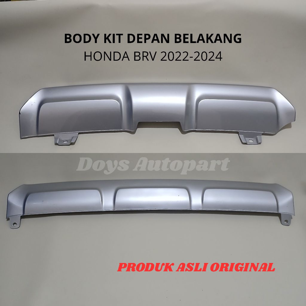 Body kit garnis depan belakang HONDA BRV th.2022-2024 warna silver asli original
