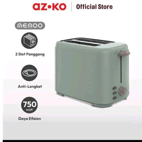 Memoo Toaster Azko Panggangan Roti Pemanggang Elektrik Pemanggang Modern Original Kado Istri Peralat