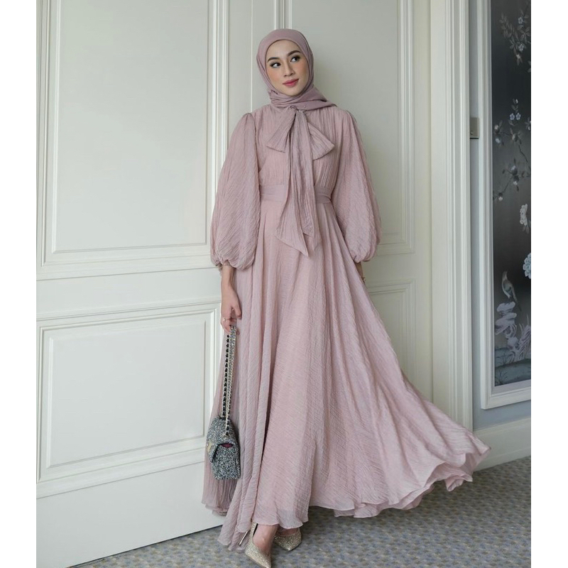 Gonegani Dress lebaran 2026 gamis crinkle