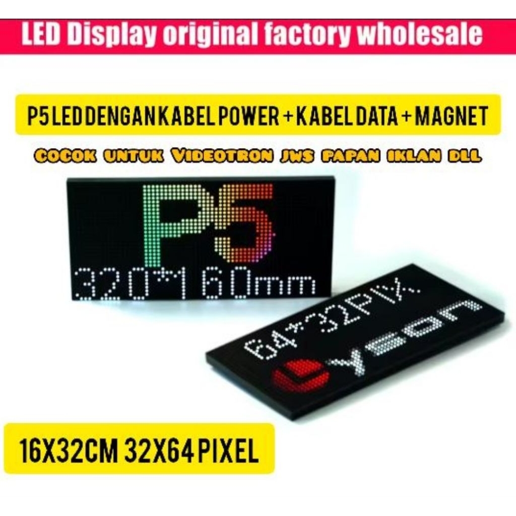 Panel LED P5 Indoor RGB Running Text LED P5 Display LED Indoor Full Color