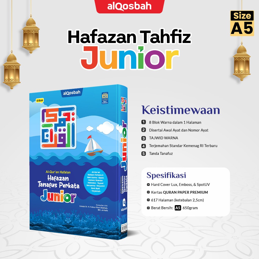 Al Quran Hafalan Hafazan Tanafus Perkata Junior A5 ORIGINAL alQosbah