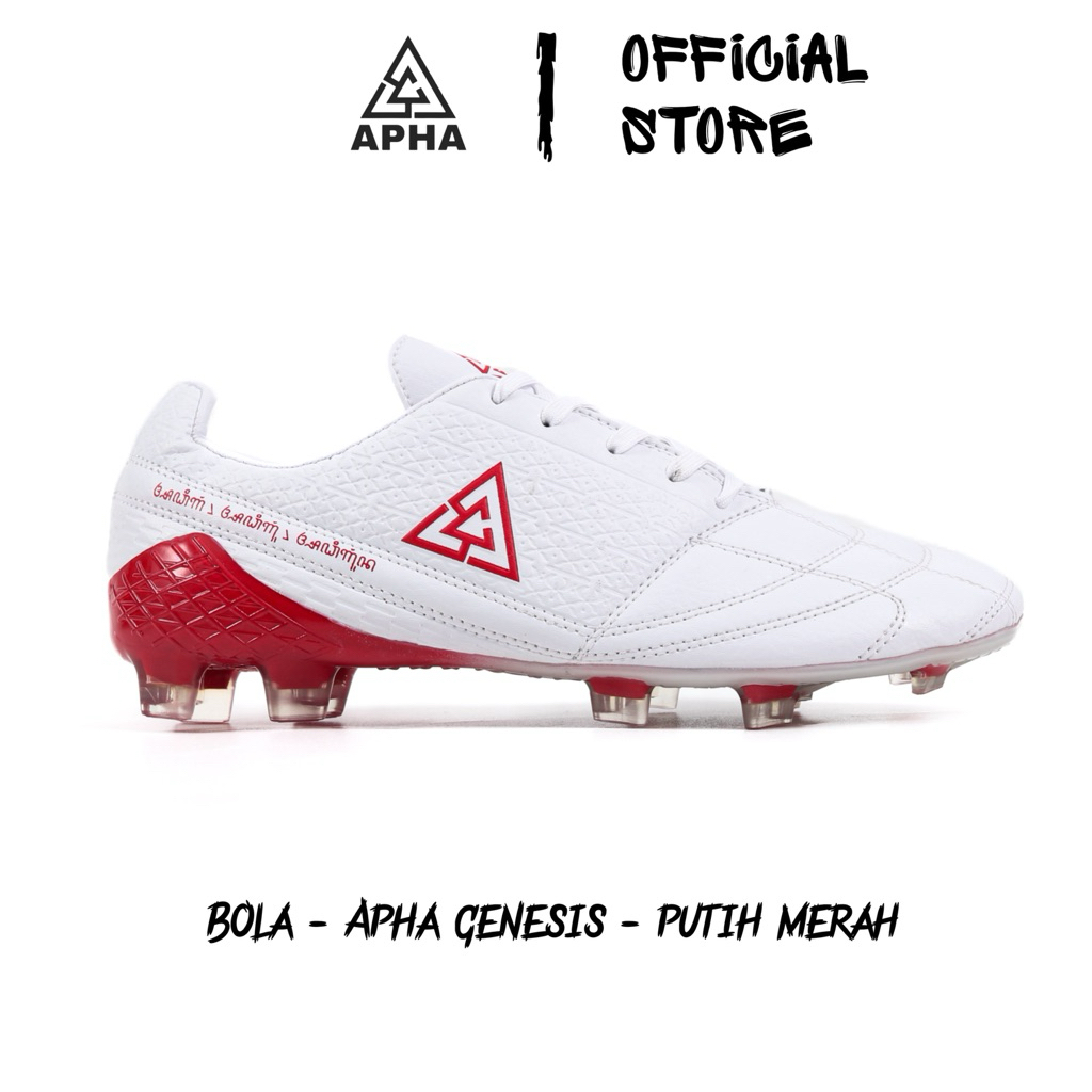 APHA - Sepatu Bola Apha Genesis FG Putih Merah