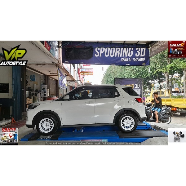 Velg Mobil Daihatsu Rocky Pakai Velg Hsr FE02 Ring16 Pcd 4x100 FROST WHITE - hsr wheel kemayoran