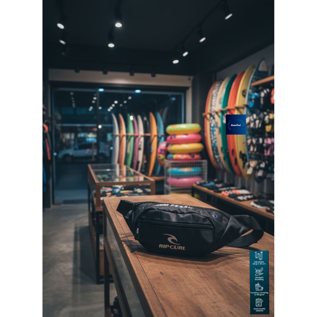 Tas olahraga tas slempang pria waistbag R2 eiger Tas pinggang Tas punggung