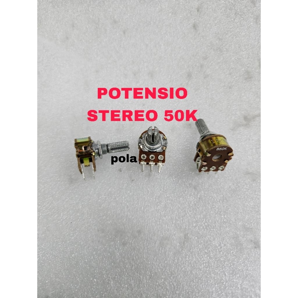 POTENSIO STEREO 50K MURAH POTENSIO 50K 6PIN
