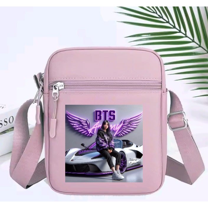 TAS SELEMPANG KARAKTER BTS ARMY  TAS BAHU TAS VIRAL ANAK  WANITA  TAS  KOREAN STYLE  BTS BLACKPINK