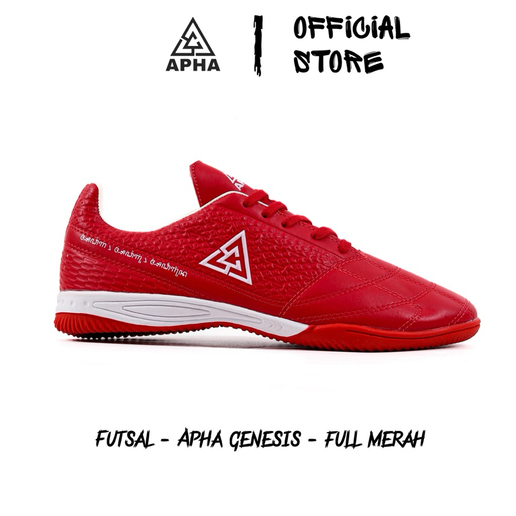 APHA - Sepatu Futsal Apha Genesis Full Merah