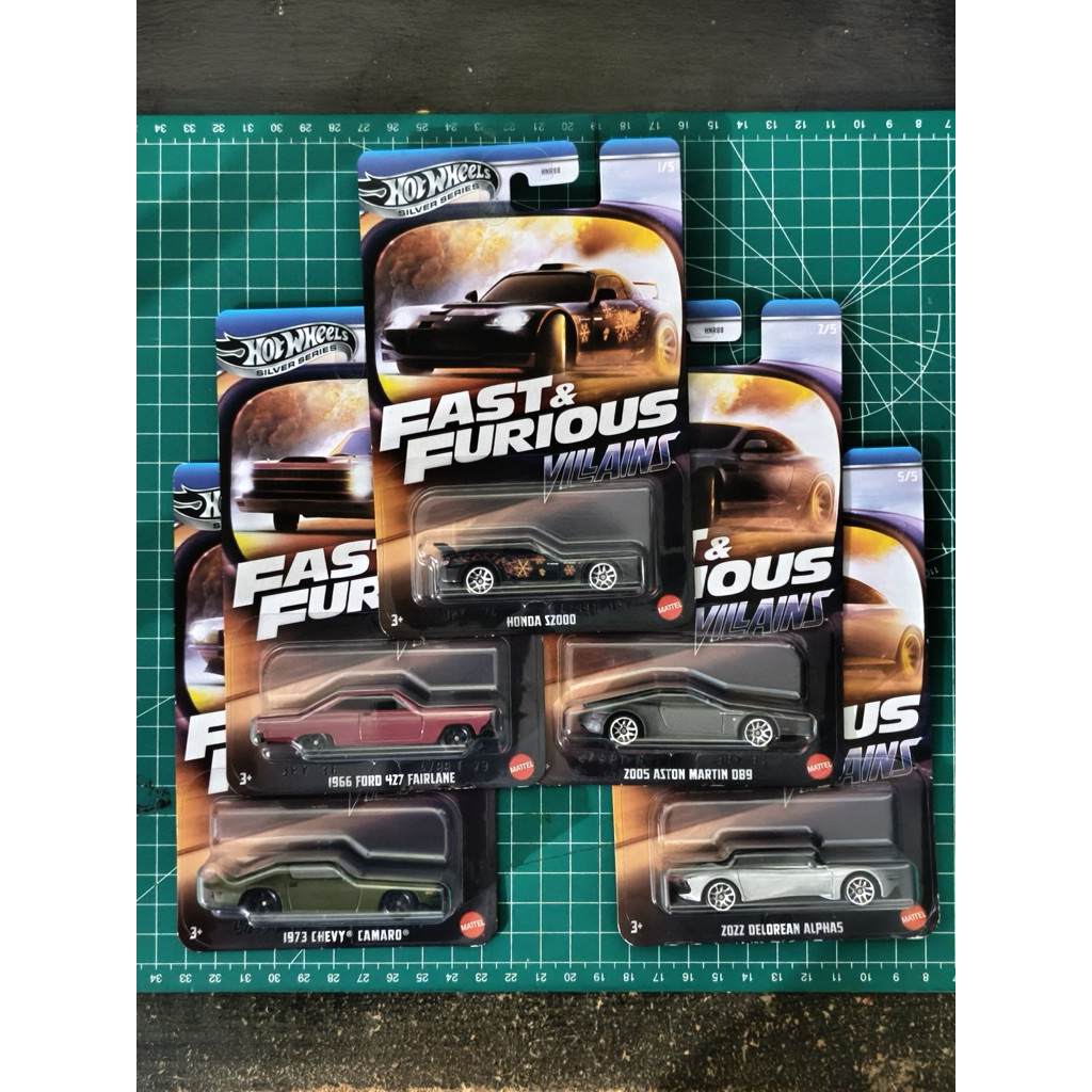 HOT WHEELS FAST AND FURIOUS VILLAINS 1 SET