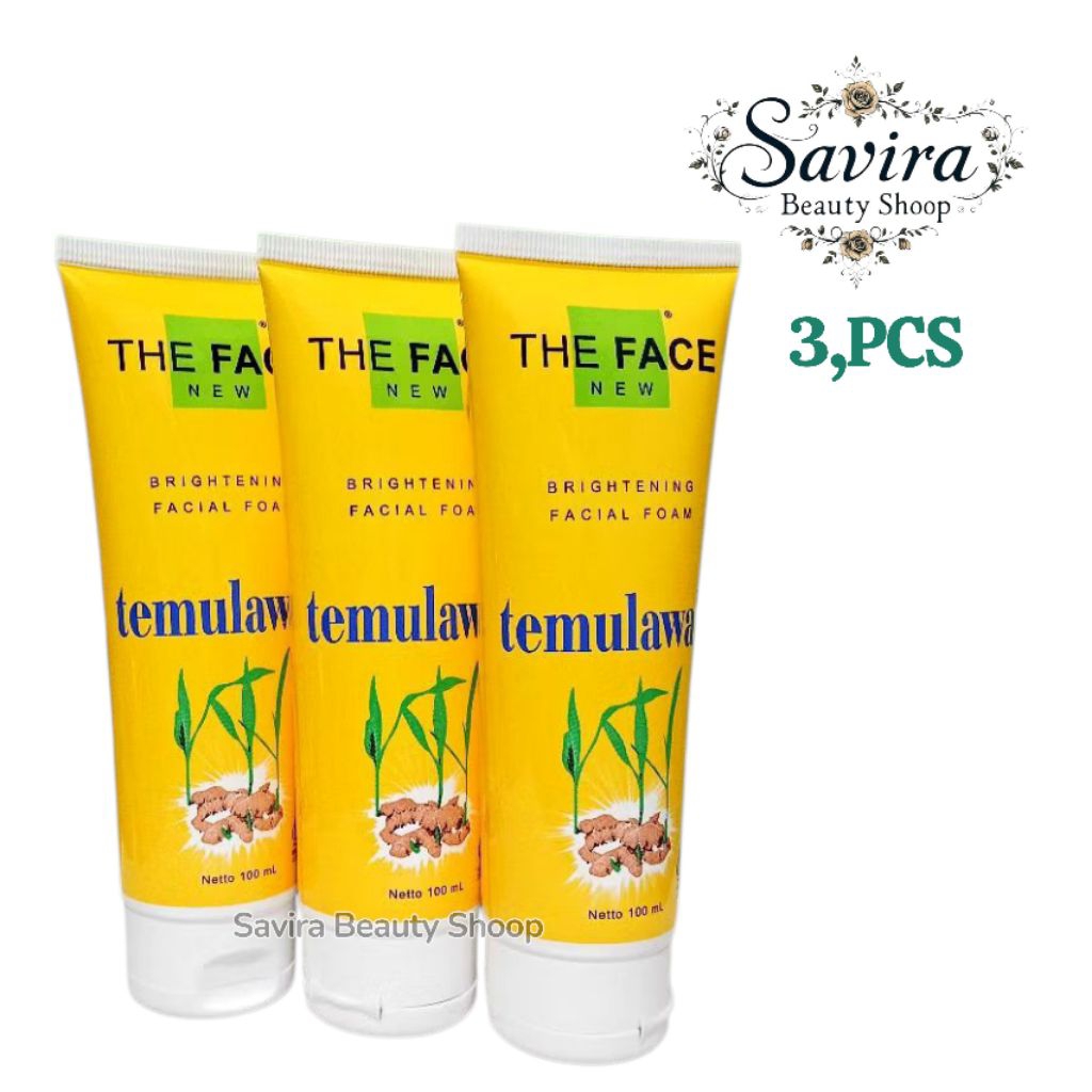 3PCS - Facial Foom The face Temulawak BPOM - The Face Facial Foam 100ml X3pcs