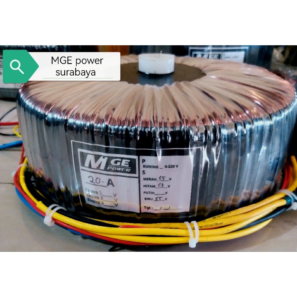 TRAFO MGE balap 20A ct 45/65v
