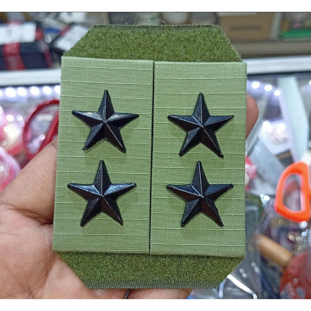 Pangkat PDL TNI Terbaru Mayjend Model Logam Timbul