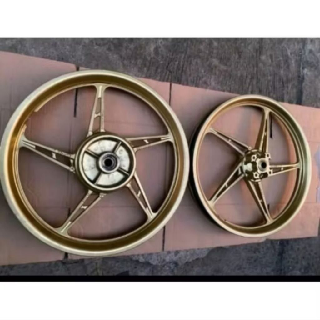 Pelek velg 1set depan belakang motor yamaha Jupiter Z burhan Jupiter Z1 Jupiter MX old Vega new Vega