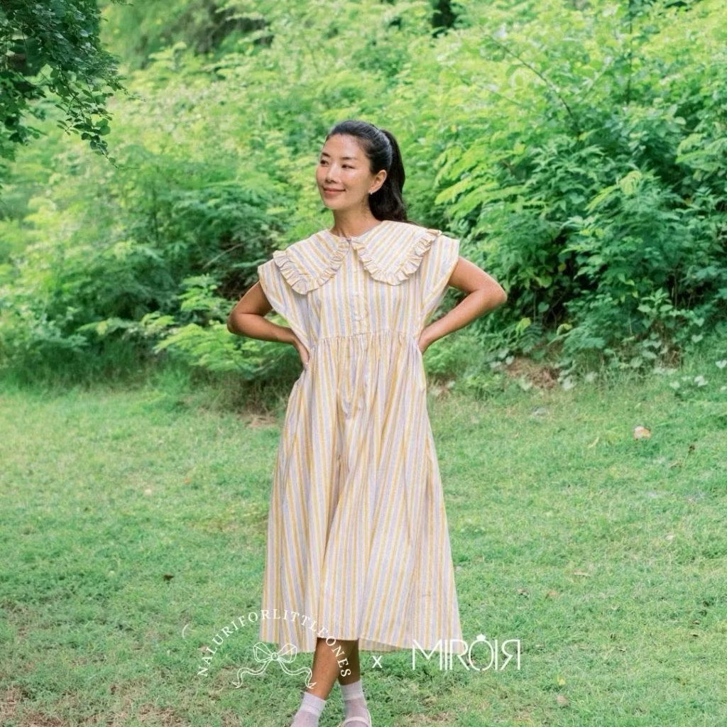 Naluri For Little Ones X Miroir-Sopia Stripes Dress-Dress Wanita