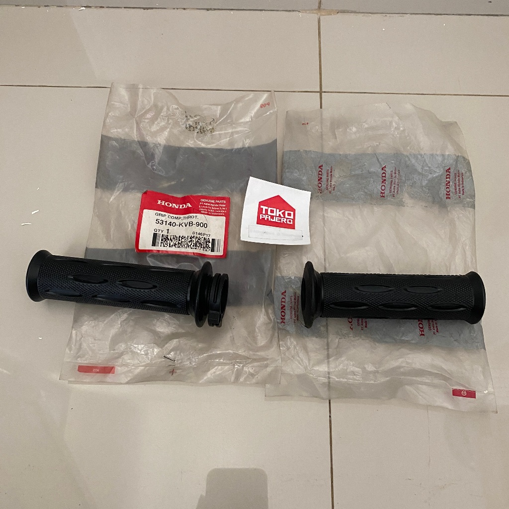 Handgrip Handfat Karet Stang Gas Kanan Kiri Beat Karbu Vario Lama Original AHM