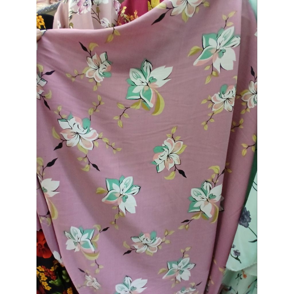 Kain/Bahan wolpis motif meteran//Bahan wolpeach kwalitas premium//Kain wolfis motif meteran(WK57)