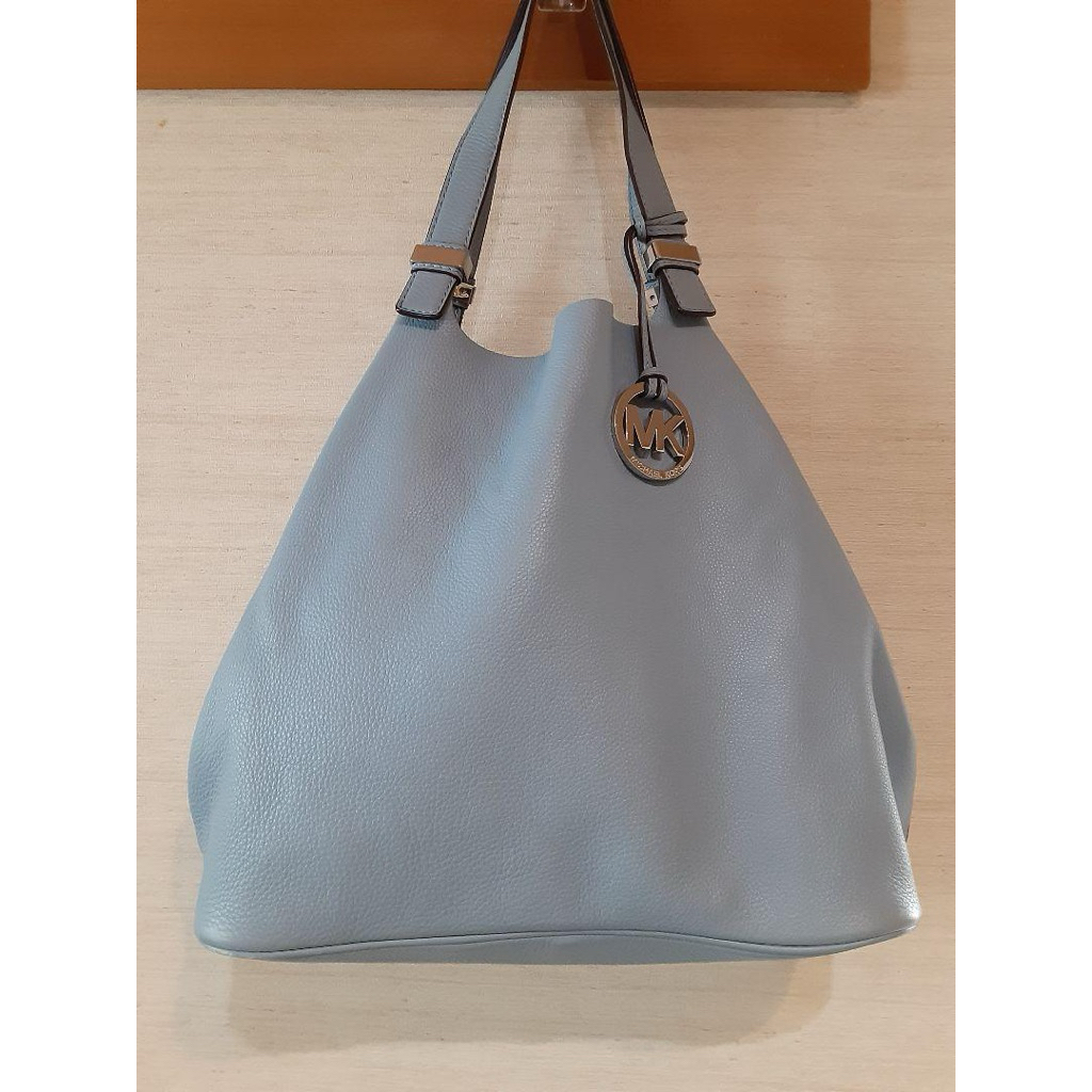 tote bag MK michael kors light blue L