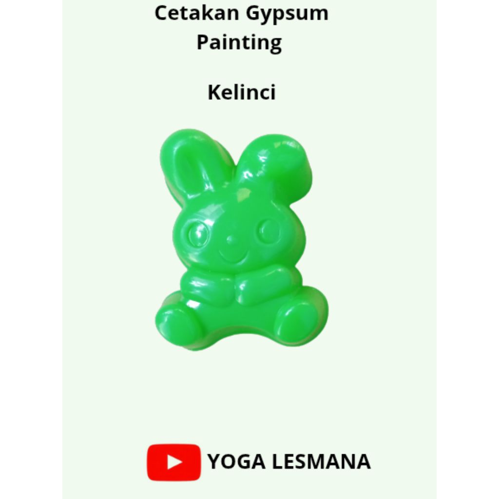 Cetakan patung bubuk gypsum painting edukasi anak-anak