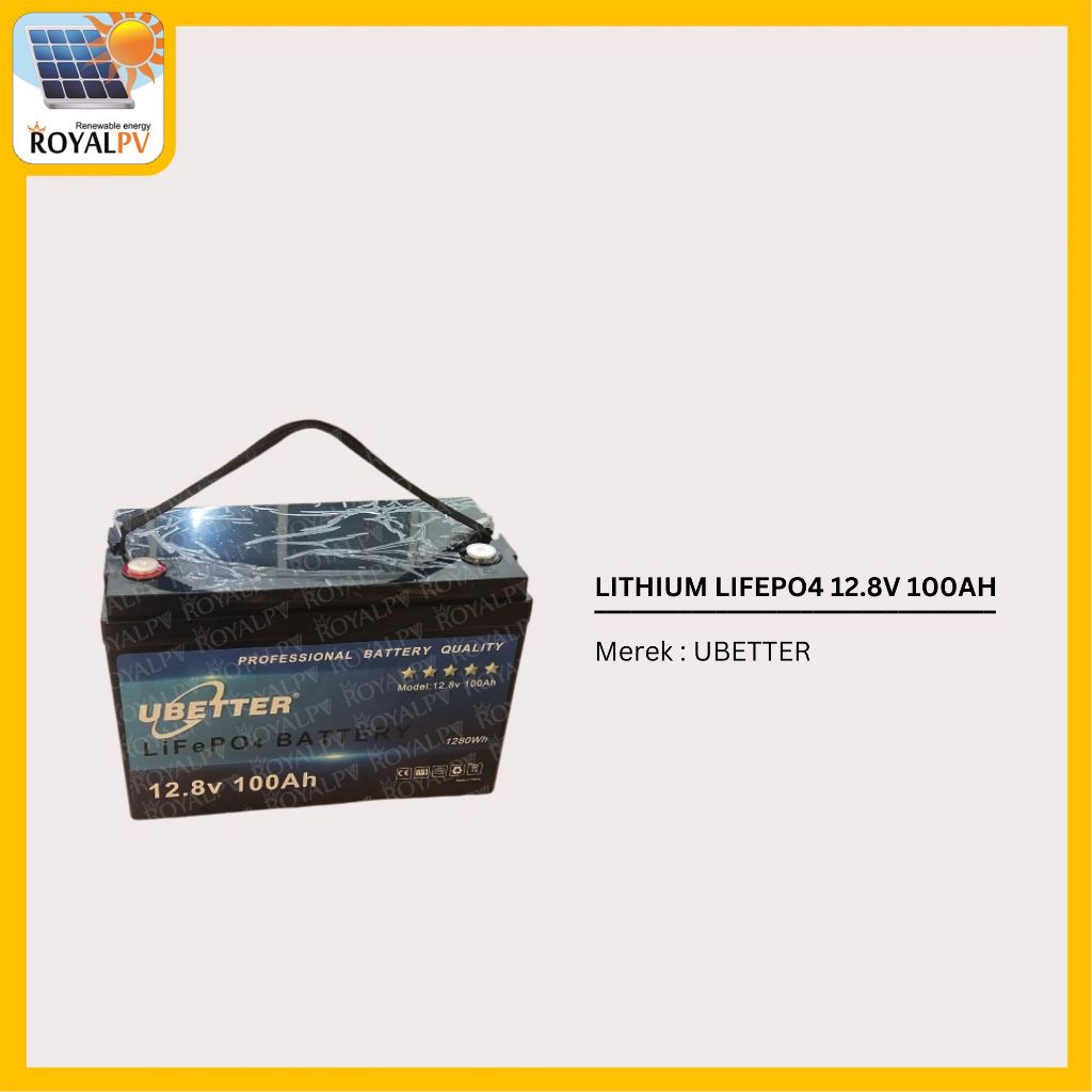 Baterai lifepo4 12v 100ah baterai lithium 12.8V 100ah