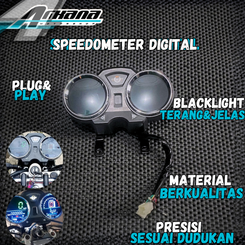 Speedometer digital lampu LED digital RXK RX King