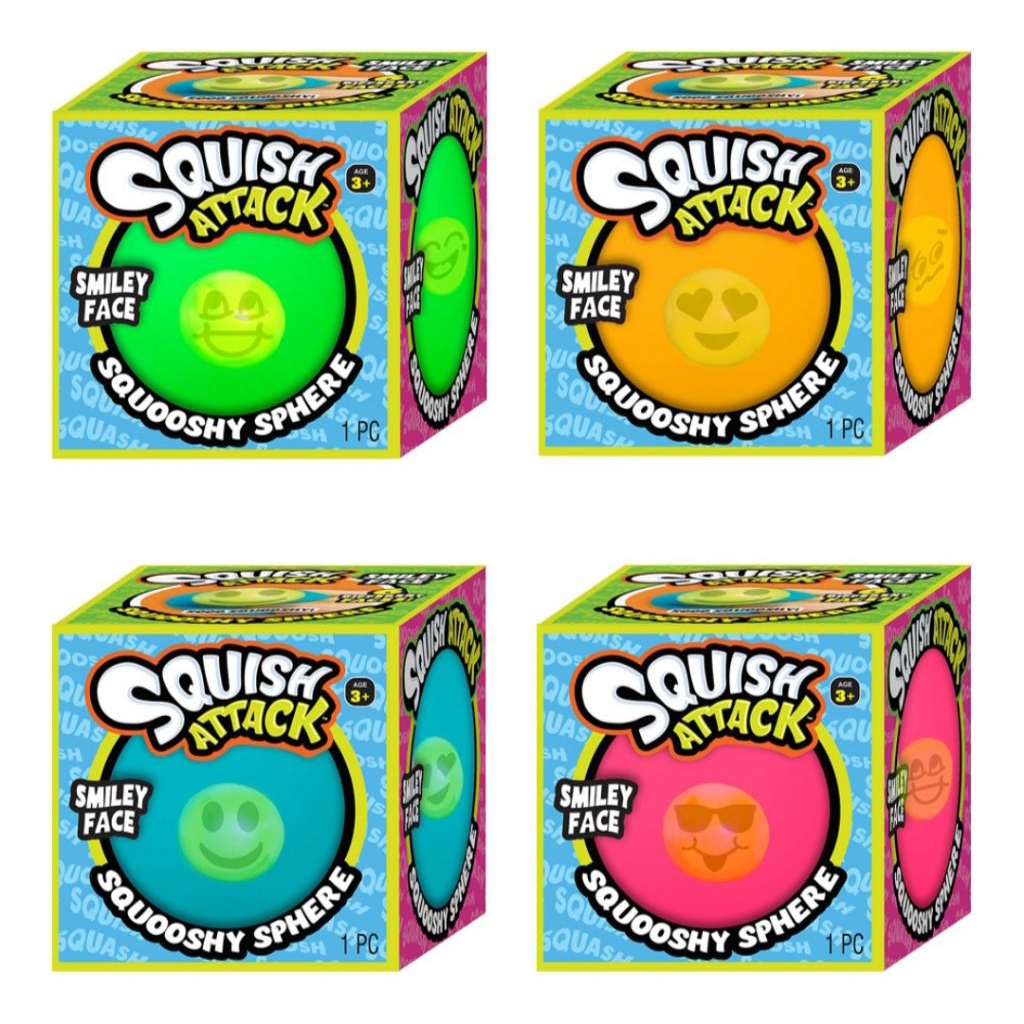 ByDesign Squish Attack Smiley Face Mainan Anak Squishy