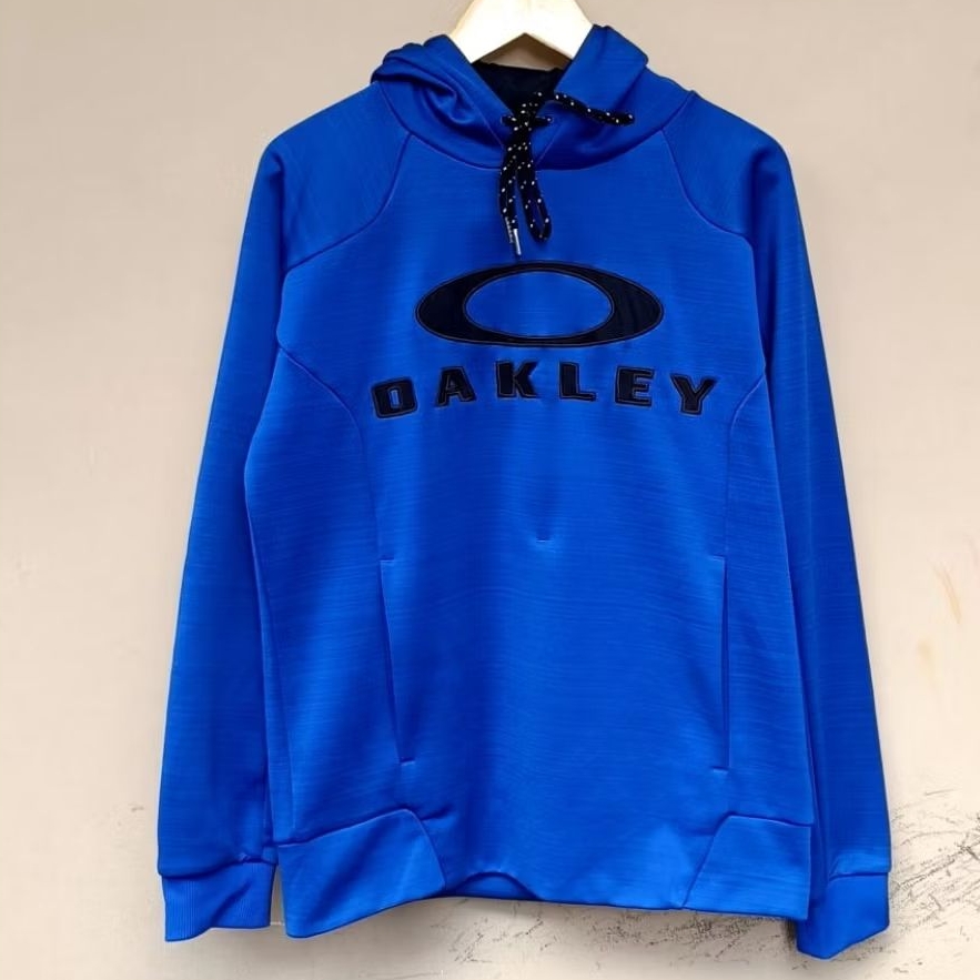 Hoodie oakley big logo sport royal blue vintage rare
