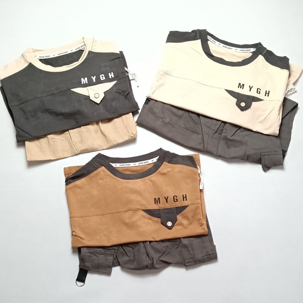 Setelan Anak Laki-Laki MYGH Two Tone Keren & Nyaman