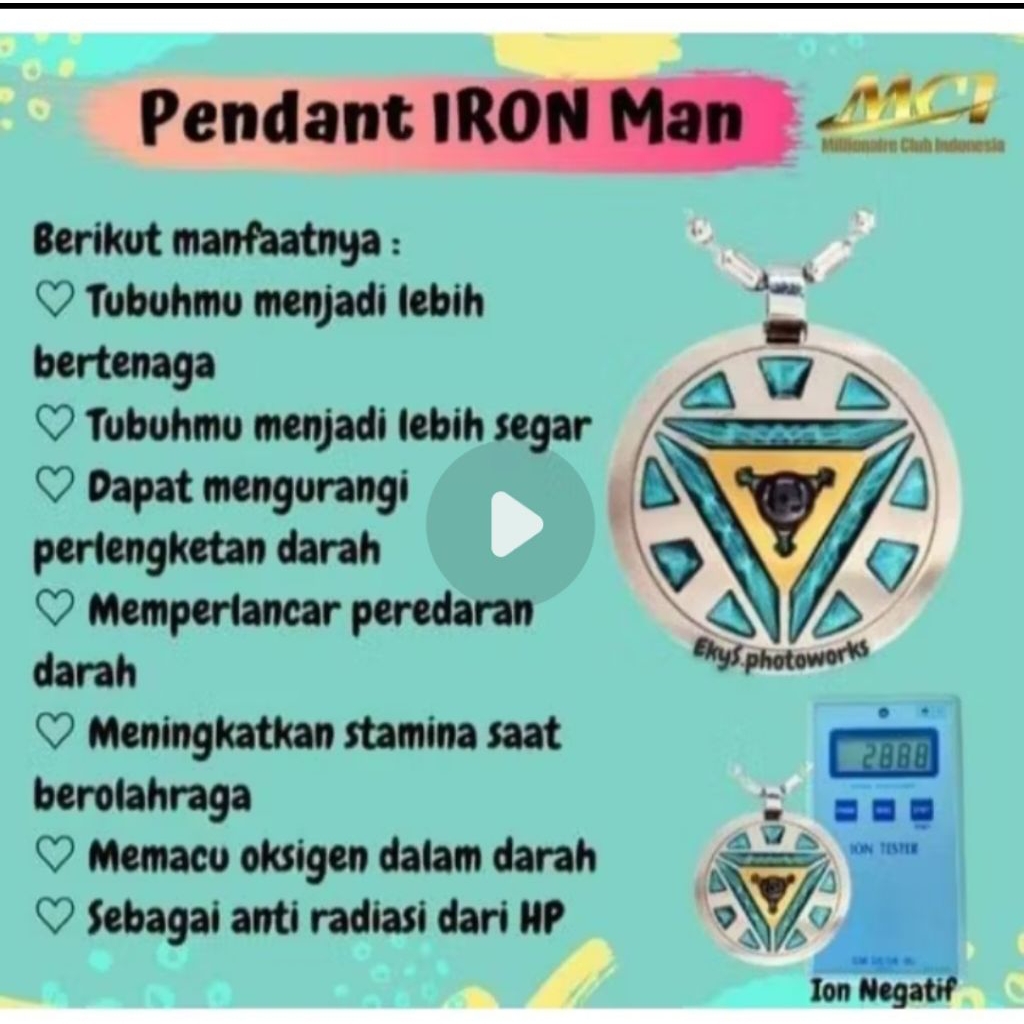 Kalung Ironman Mci segel