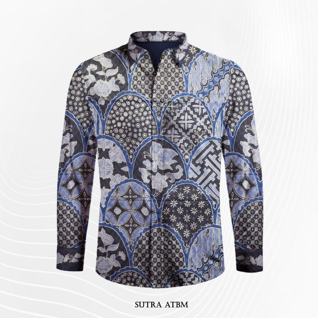 Bahan Batik Tulis Pola Kemeja Sutra ATBM Premium